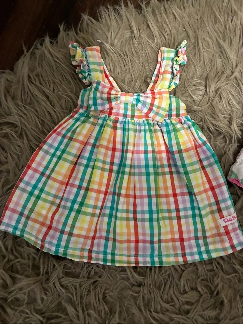 RuffleButts baby girl infant 3-6 months 4 outfits bundle LIKE NEW dress romper